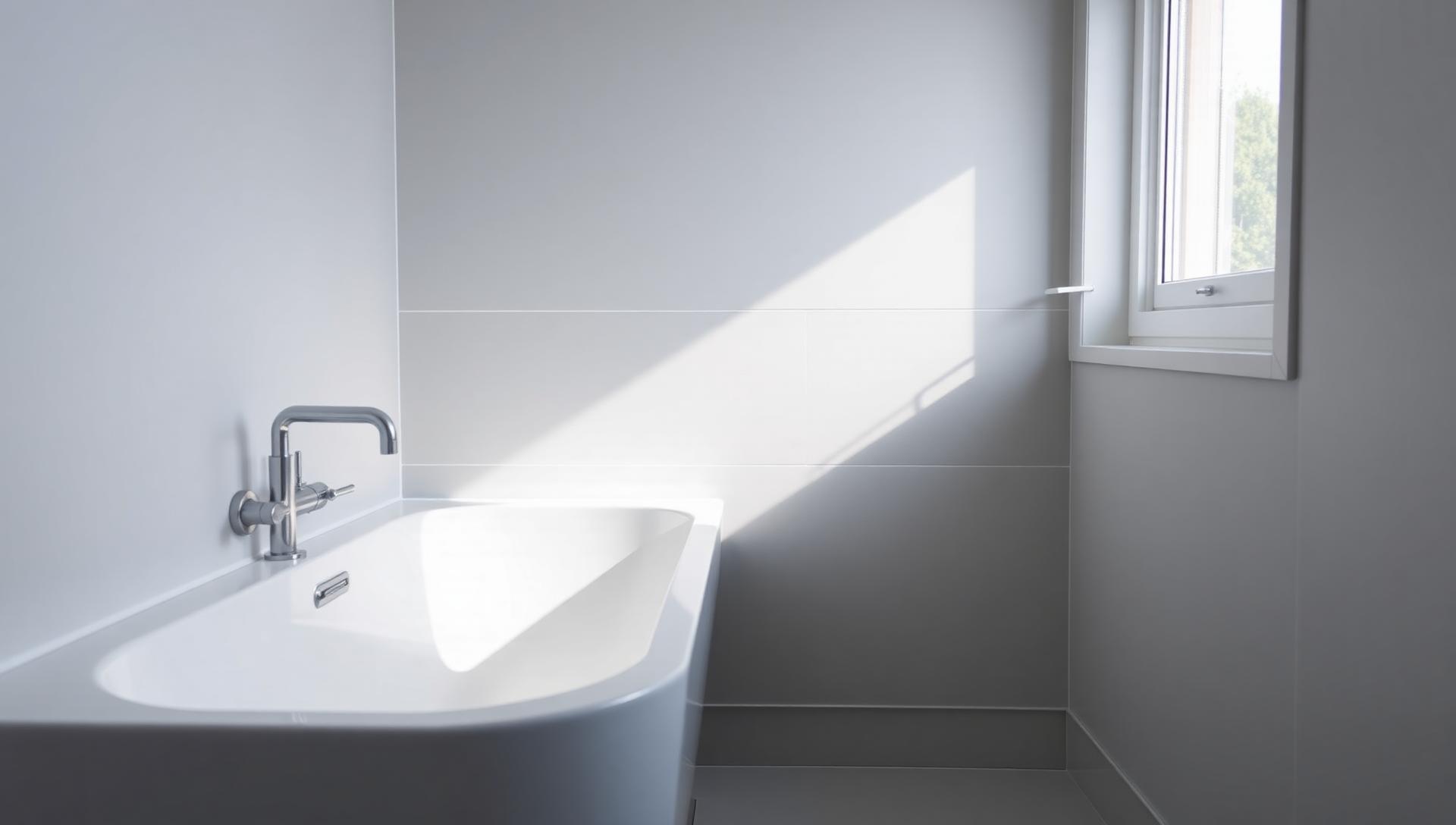 Smooth restored white acrylic bath surface — specialist plastic surface repair